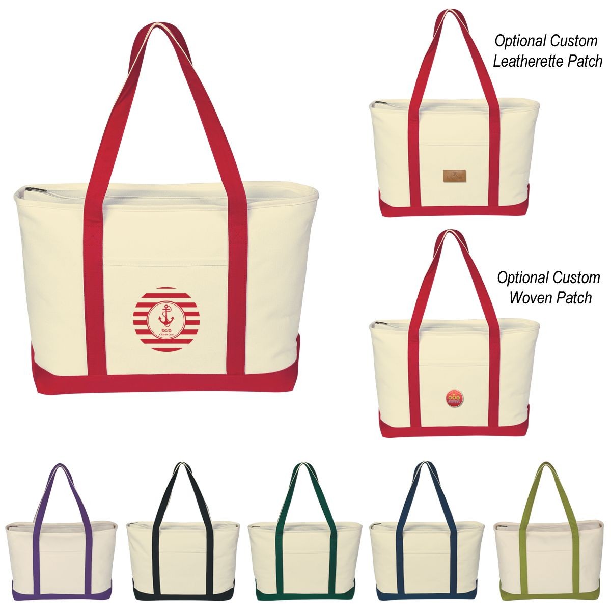 Personalized Heavy Boat Tote Bag