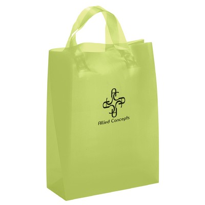 Apollo - Frosted Brite Shopper - Flexo Ink Print (8" x 4" x 10")