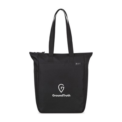 Renew Recycled rPET Zippered Tote - AWARE™ - Black