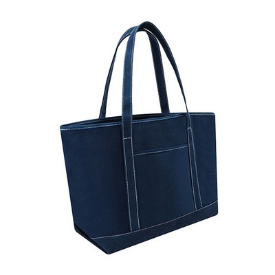 24 Oz. Colored Canvas Shopping Tote (24"x14"x6.7")