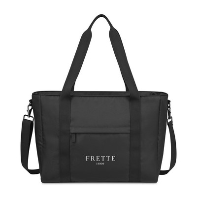 Skyler Recycled rPET Work to Weekend Laptop Tote - Black