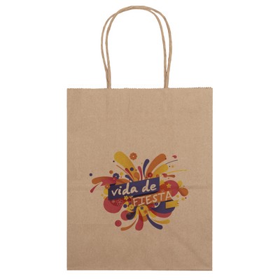 Eco Mini - Kraft-Brown Shopper - Chromatic (8" x 4 1/2" x 10 3/4")