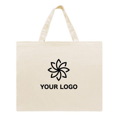 USA Union Made Stock 7 Oz. Natural Canvas Flat Tote Bag