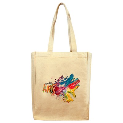 12 Oz. Colored Cotton Canvas Tote Bag (11"W X 14"H X 5"D)
