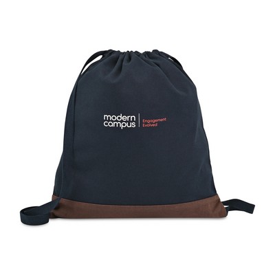 Ivy Recycled Cotton Cinchpack - AWARE™ - Navy