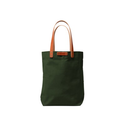 Canvas Tote with Leather Handles | Full Grain Leather | Made in USA