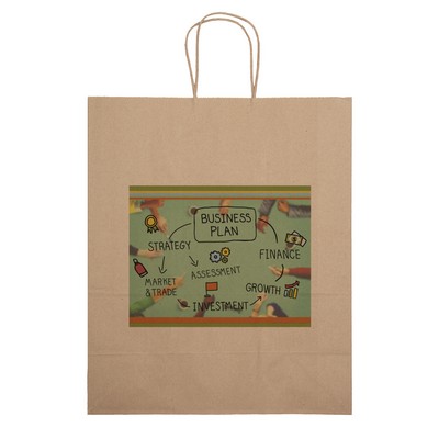 Eco Citation - Kraft-Brown Shopper - Chromatic (13" x 6" x 15")
