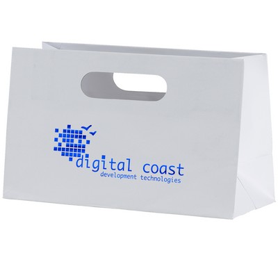 Mia™ - Boutique Die Cut Handle Tote - Foil Print (10" x 4" x 6")