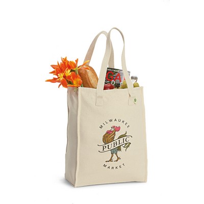 Recycled Cotton Market Tote Bag - AWARE™ - Natural