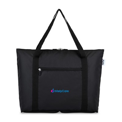 RuMe® Recycled Ripstop rPET cFold Travel Tote - Black