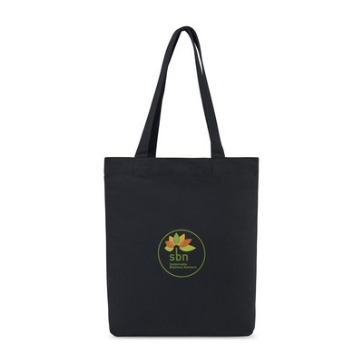 Recycled Cotton Gusset Bottom Tote - AWARE™ - Black