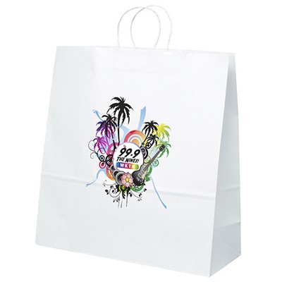 Duke - White Shopper - ColorVista (18" x 7" x 18 3/4")