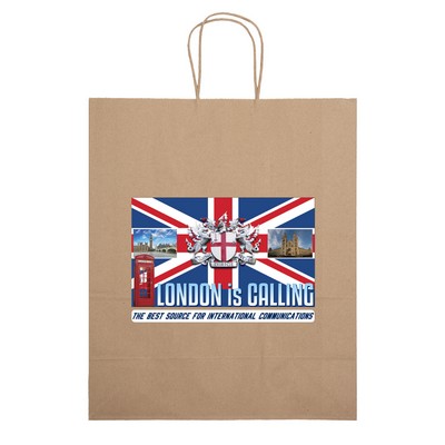 Eco Citation - Kraft-Brown Shopper - ColorVista (13" x 6" x 15")