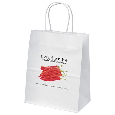 Mini - White Shopper - ColorVista (8" x 4 1/2" x 10 3/4")