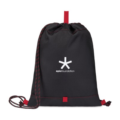 Repeat Recycled rPET Cinchpack - Red