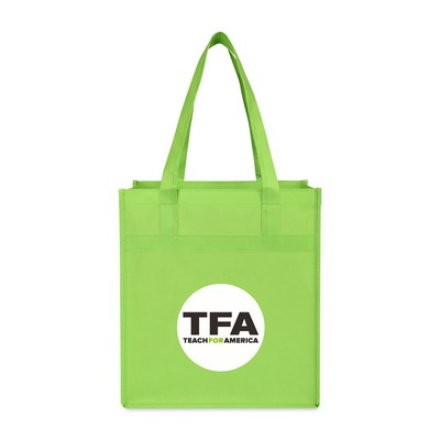 Arlo Recycled rPET Deluxe Shopper - Lime Green