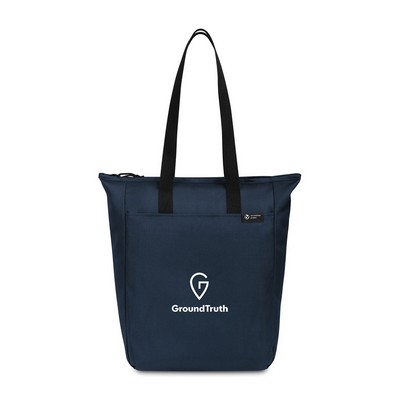 Renew Recycled rPET Zippered Tote - AWARE™ - Navy