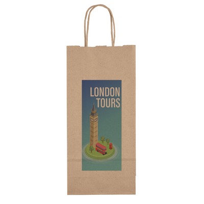 Eco Vino - Kraft-Brown Shopper - Chromatic (5 1/2" x 3 1/2" x 13")