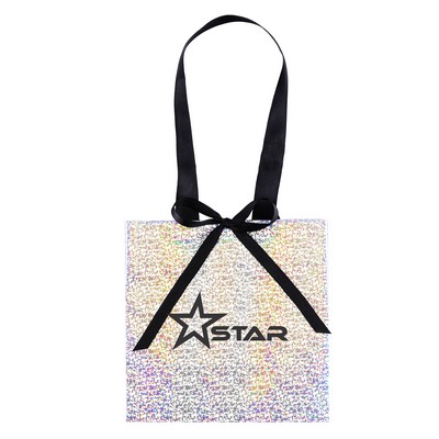 Star™ - Iridescent Eurotote - Foil Print (6 1/2" x 3 1/2" x 6 1/2")